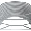 vidaXL Garden Raised Bed Grey Powder-coated steel Large