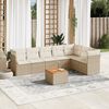 vidaXL Garden Sofa Set Beige, Cream White