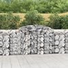 vidaXL Gabion Basket Set of 20 Silver Galvanized Iron Large