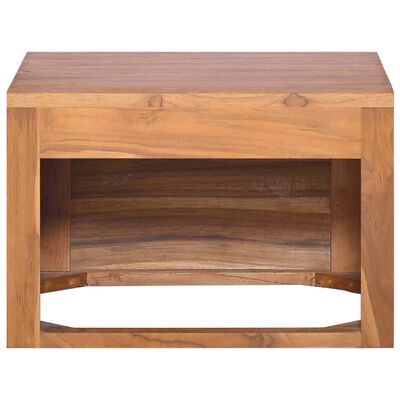 vidaXL Wall-mounted Bathroom Cabinet 17.7"x17.7"x11.8" Solid Teak Wood