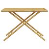 vidaXL Garden Dining Set Natural Bamboo Bamboo Medium Foldable