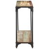 vidaXL Console Table Multicolored Solid Reclaimed Wood, Powder-Coated Steel