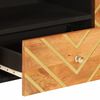 vidaXL TV Cabinet Brown and Black Solid mango wood, MDF, iron