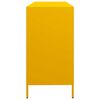 vidaXL Sideboard Mustard Yellow Cold-rolled Steel Large Sideboard