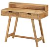 vidaXL Desk Natural wood Solid rough mango wood Medium Desk