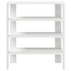 vidaXL Shoe Rack White Engineered Wood Compact Shoe Rack Rectangular
