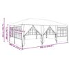 vidaXL Party Tent White 236.22 x 157.48 x 104.72 in Polyethylene