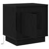 vidaXL Bedside Cabinet 2 pcs Black 17.32 x 13.58 x 17.72 in