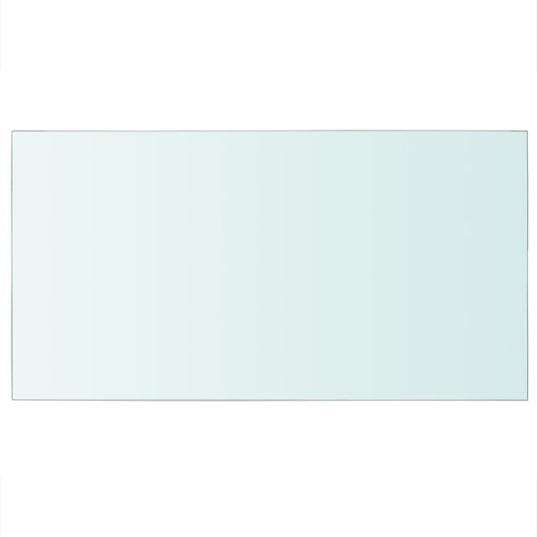 vidaXL Glass Panel Set of 2 Clear Tempered glass 15.7 x 9.8 in