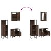 vidaXL Bathroom Furniture Set Brown oak