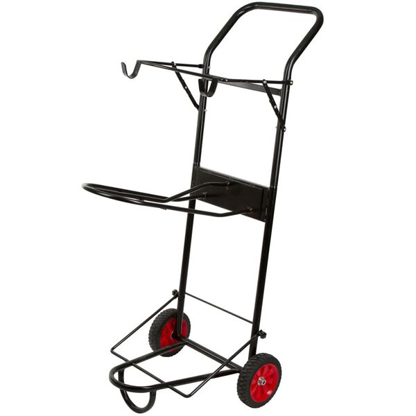 Kerbl Saddle Trolley Black Powder-Coated Metal Large Portable