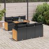 vidaXL Garden Sofa Set Black