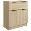 vidaXL Sideboard Set of 3 Sonoma Oak Engineered wood Medium