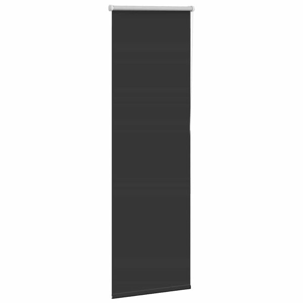 vidaXL Roller Blind Black 100% Polyester, Aluminum (top rail)