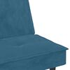 vidaXL Sofa Bed Light Gray Velvet (100% polyester), Plywood, Plastic Large
