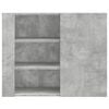vidaXL Wall Cabinet Concrete Grey Engineered Wood Medium Wall Cabinet