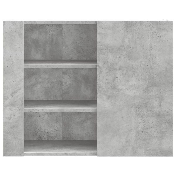 vidaXL Wall Cabinet Concrete Grey Engineered Wood Medium Wall Cabinet