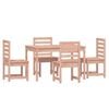 vidaXL Garden Dining Set Natural wood color Solid Douglas Fir wood