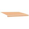 vidaXL Retractable Awning yellow and orange 157.48" x 118.11" fabric