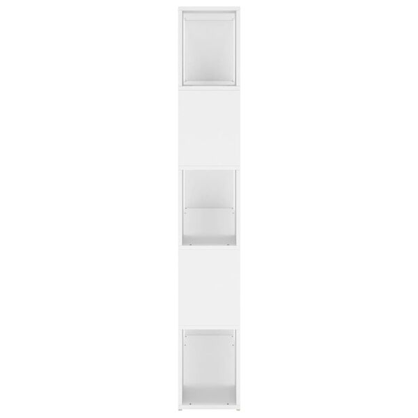 vidaXL Book Cabinet Room Divider White Engineered wood 39.4x9.4x61.0 in