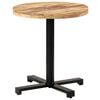 vidaXL Bistro Table Natural Mango Wood and Black