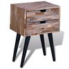 vidaXL Cabinet Various shades of teak Reclaimed Teak Wood Compact