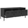 vidaXL TV Cabinet Black Cold-rolled steel Medium TV Cabinet