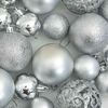 vidaXL Christmas Bauble Set Set of 111 Silver Polystyrene Various sizes
