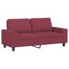 vidaXL Sofa Set Wine Red 100% polyester, metal, textilene, plywood