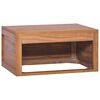 vidaXL Bathroom Cabinet Natural Teak wood Medium Wall mounting
