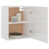 vidaXL Hanging Cabinet High Gloss White Engineered Wood Medium