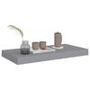 vidaXL Wall Shelf Set of 4 Gray Honeycomb MDF, Metal Medium
