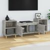 vidaXL TV Cabinet Concrete Grey Engineered wood 63 inches