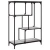 vidaXL Bookshelf Grey Sonoma Engineered wood and steel Medium