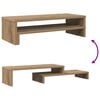 vidaXL Monitor Stand Artisian Oak 21.3x8.7x5.9" Engineered Wood