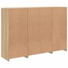 vidaXL Sideboard Set of 3 Sonoma Oak Engineered Wood Large