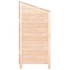 vidaXL Garden Shed Natural Wood Solid Fir Wood Medium Garden Shed