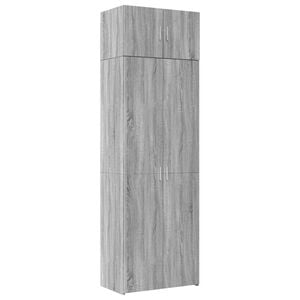 vidaXL Storage Cabinet Grey Sonoma Engineered Wood Tall Storage Cabinet