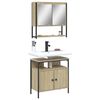 vidaXL Bathroom Furniture Set Sonoma oak Engineered wood Medium