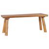 vidaXL Garden Bench Natural teak Solid teak wood Medium Durable