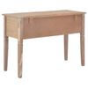 vidaXL Writing Desk Brown MDF and Pine Wood Standard Writing Desk