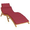 vidaXL Sun Lounger Cushion Wine Red