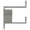 vidaXL Wall Corner Shelf Grey sonoma Engineered wood 15.7x15.7 in