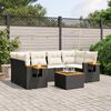 vidaXL Garden Sofa Set Black