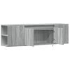 vidaXL TV Wall Cabinet Grey sonoma Engineered wood 53.1x12.2x15.6 in