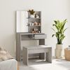 vidaXL Dressing Table Set Grey Sonoma Engineered wood Standard