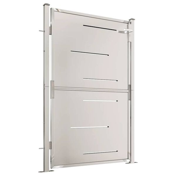 vidaXL Garden Gate 39.4" x 57.1" Stainless Steel
