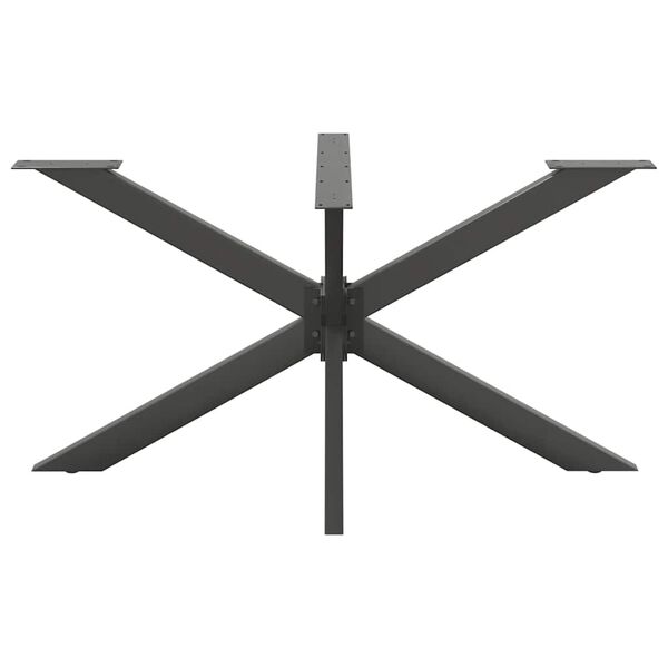 vidaXL Dining Table Leg Anthracite Steel Adjustable Feet