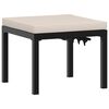 vidaXL Bench Set Black, Taupe Powder-coated steel, Fabric (100% polyester)