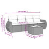 vidaXL Garden Sofa Set Grey